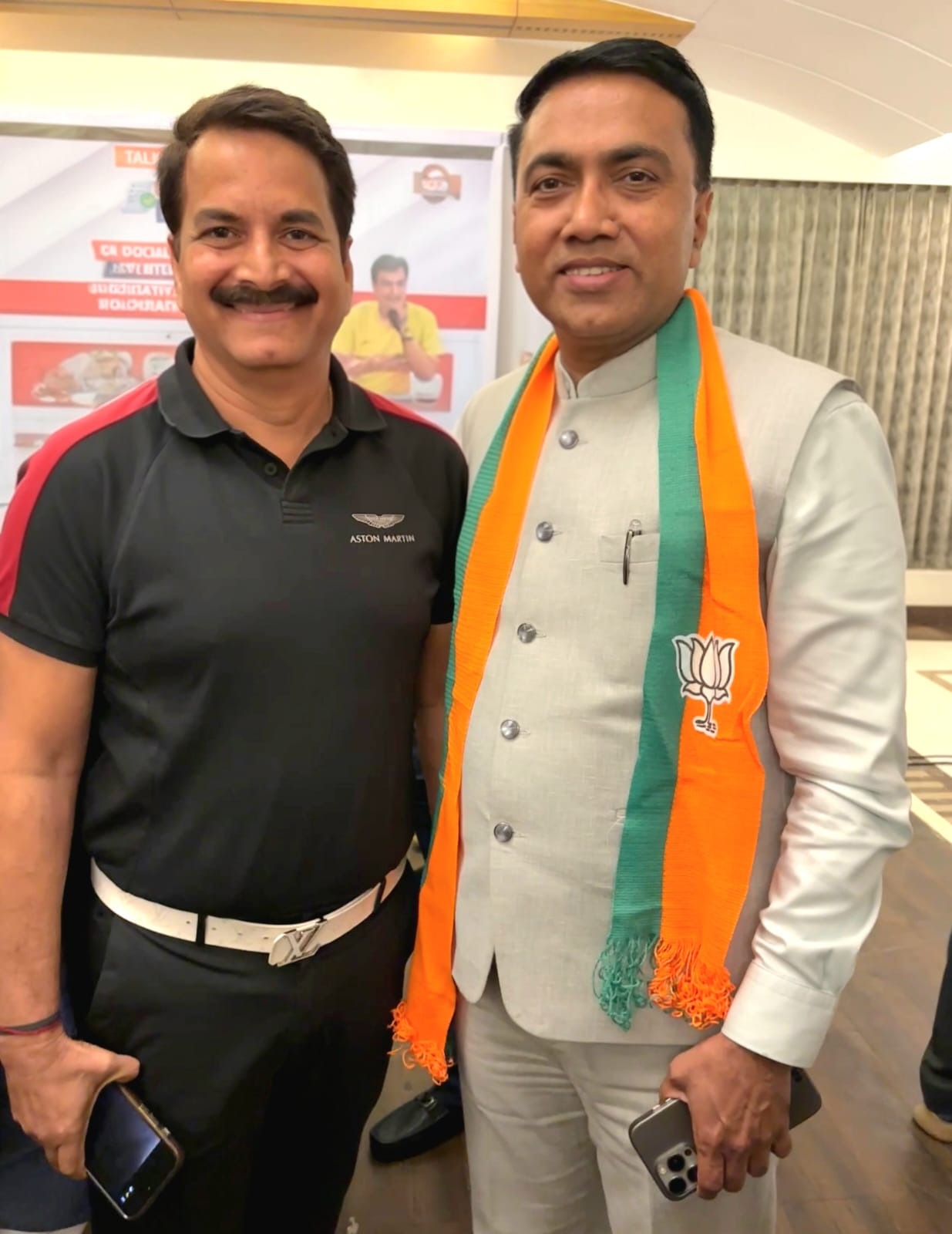 Pramod sawant with mahesh pai